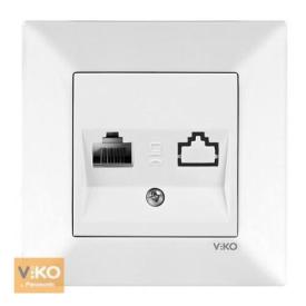 VIKO MERIDIAN Розетка внутрішня комп'ютерна (біла) 90970032-WH