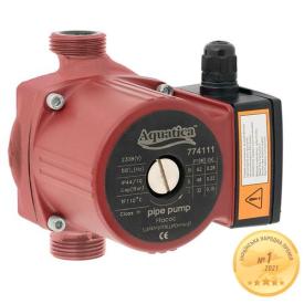AQUATICA Насос циркуляційний 65Вт Hmax 4м Qmax 63л/хв Ø1½ 130мм+гайки Ø1 774113