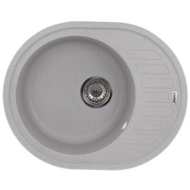 ZERIX ZS-6250R-09 Мийка гранітна 620*500мм. (сіра)
