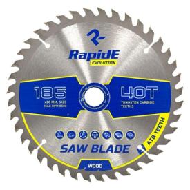 RAPIDE Basic Series Диск пильний по дереву Ø185*20мм. (40зуб.) RAHФ-00001409