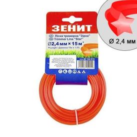 ЗЕНИТ Леска для триммера ЗВЕЗДА 2,4мм * 15м 40124015
