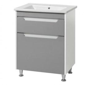UVVIS Тумба Valencia NEW grey ТНБ-2 Д 65 з умивальником  Trio 44340