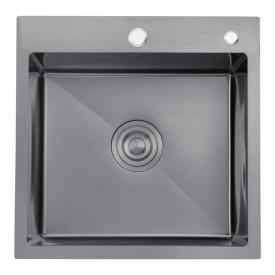 KRONER KRP Schwarze - 5050HM PVD (3.0/1.0 мм) 450х400х215мм. + кошик