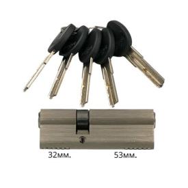 IMPERIAL Циліндр ключ-ключ 32*53 (нікель) ZC 85 32/53 SN