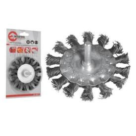 INTERTOOL Щетка кольцевая 75 мм для дрели, 1/4 (пучки витой проволоки) BT-8075