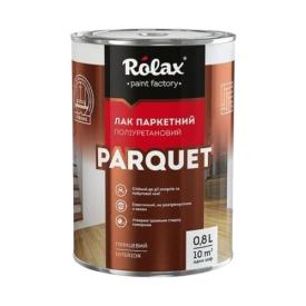 ROLAX PARQUET Лак полиуретановый ДЛЯ ПАРКЕТА полуматовый 0,8 кг.
