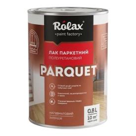 ROLAX PARQUET Лак полиуретановый ДЛЯ ПАРКЕТА полуматовый 0,8 кг.