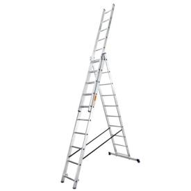 BLUETOOLS Expert Драбина алюмінієва 3-х секційна (3х10 сходинок) 6,15м. 160-9027