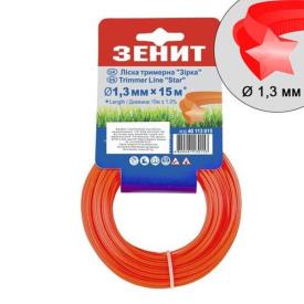ЗЕНИТ Леска для триммера ЗВЕЗДА 1,3мм * 15м 40113015