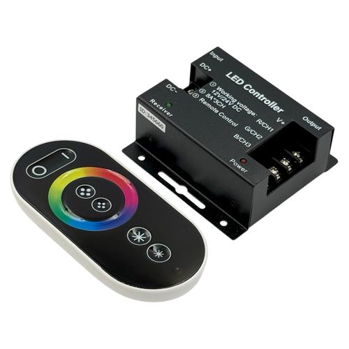 Контролер для LED-стрічки RGB 12-24V 288W сенсорний ЧОРНИЙ №62