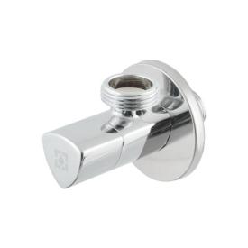 Raftec Кран приладовий кутовий з керамічним запірним. елементом 1/2х 3/4 Relo Silver VKE80102