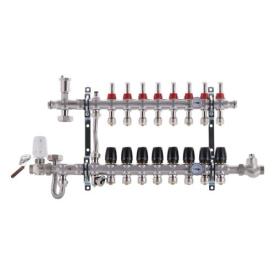 KOER KR.S1011-8 Коллектор со встроенным смешив. узлом 1х8 SUS304 и евроконус 3/4-16 (KR2931)