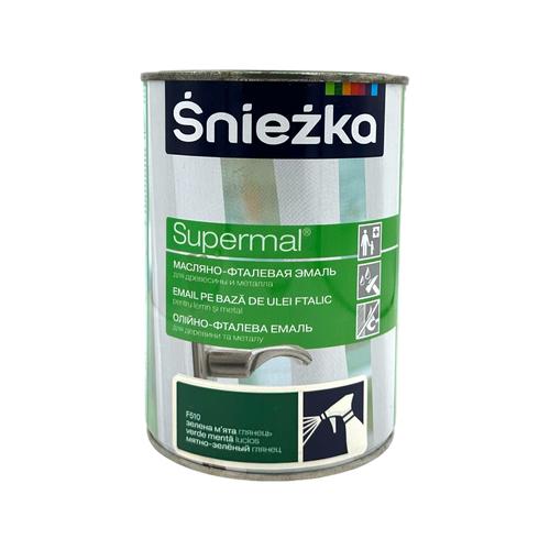 SNIEZKA Олійно-фталева емаль 0,8л. ЗЕЛЕНА М'ЯТА глянець F510
