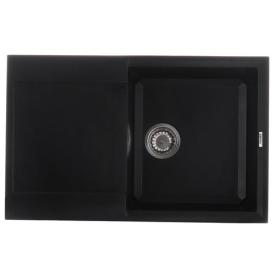 ZERIX ZS-7950S-14 Мийка гранітна 790*500мм. (чорний металік)