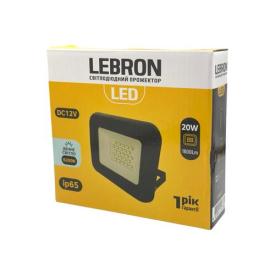 LEBRON LED-Прожектор DC12V 20W 1600Lm 6200K 17-09-20