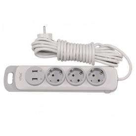 LUXEL Удлинитель 3р./3м. + 2 USB 4333