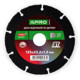 APRO Диск відрізний по дереву з вольфрамовою крихтою 125х1.3х22.2мм 830078