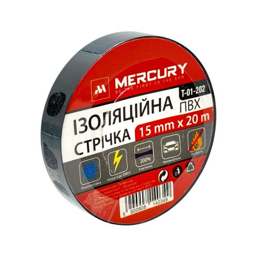 MERCURY Ізоляційна стрічка 15мм.*20м. (чорна)