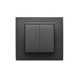 GUNSAN MODERNA Вимикач внутр. 2-й (чорний) 01293400100103