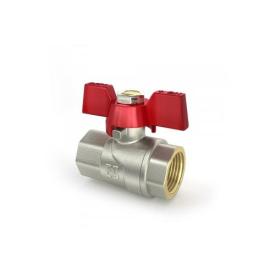 Raftec RED Кран кульовий DN15 (1/2) В/В червоний метелик CBB-01