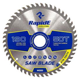 RAPIDE Basic Series Диск пильний по дереву Ø190*30мм. (50зуб.) RAHФ-00001411