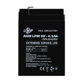 LogicPower Акумулятор свинцево-кислотний AGM LPM 6V/4,5Ah 3860