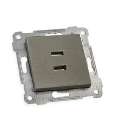 MUTLUSAN RITA Механізм розетки внутр. 2*USB (графіт) 47-07-74