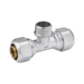KARRO Тройник РЗ 20*1/2*20 металлопластик KR-0711