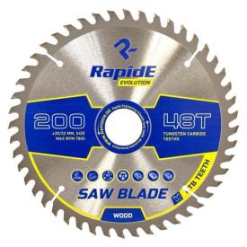 RAPIDE Basic Series Диск пильний по дереву Ø200*30/32мм. (48зуб.) RAHФ-00001413