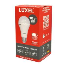LUXEL LED-Лампа акумуляторна 18W E27 4000K 1500Lm A70 LED-066-NEL