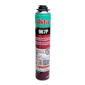 AKFIX 967 Клей-піна монтажна професійна 60 секунд 750мл./850г.