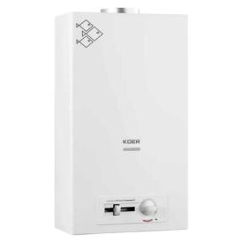 KOER KWH.G0410 Газова колонка димохідна з п'єзорозпалом 10л. WHITE 180*340*590мм. (KR5663)