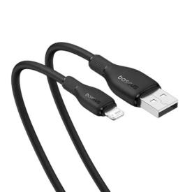 Baseus Кабель Pudding Series Fast Charging Data Cable USB to iP 2.4A 2.0m. Black P10355700111-01