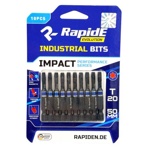 RAPIDE IMPACT Біта T20 50мм. (уп./10шт.) RAHФ-00001749