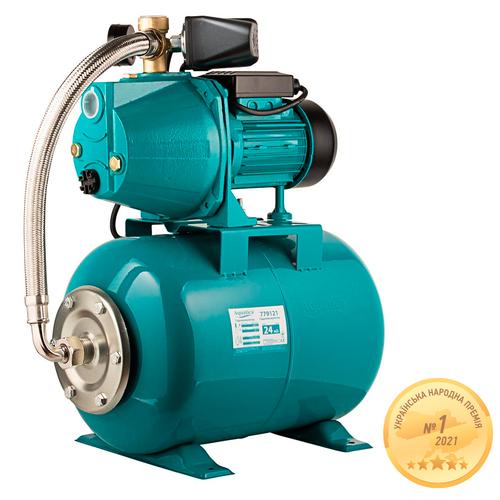 AQUATICA JETa80A5/UA Насосна станція 0.75кВт Hmax48м Qmax 55л/хв (самовсмоктуючий насос) 24л Україна 775092/24