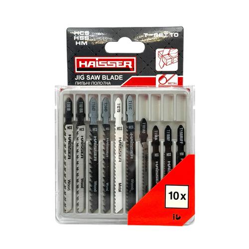 Haisser T-SET10  Набір пильних полотен HCS 5шт. (T101AO, T101B, T144D, T244D, T101BR, T118A, T111C, T127D, T150RIFF, T118BF) 6418913