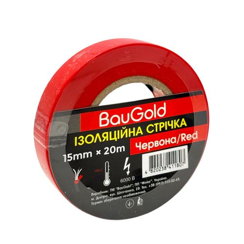 BauGold Ізоляційна стрічка 15мм.*20м. (червона)