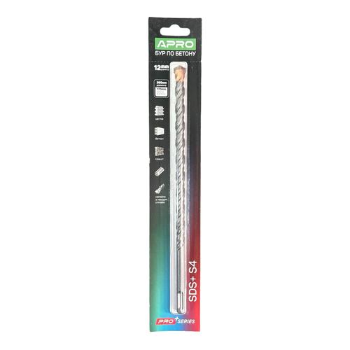APRO PRO SERIES Бур по бетону SDS PLUS HQ S4 Ø12x260мм 815178