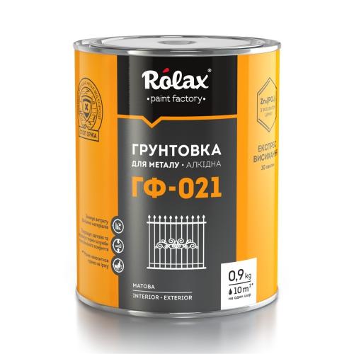ROLAX Грунт-емаль ГФ-021 0,9кг. (СІРА)