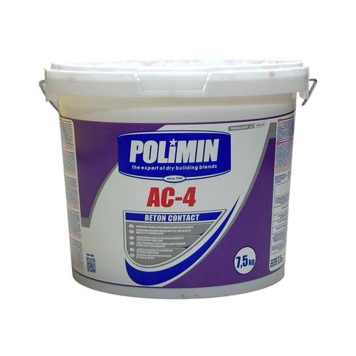 POLIMIN BETON CONTACT AC-4 Грунтовка адгезійна (бетонконтакт) для гладких та щільних основ 7,5кг.