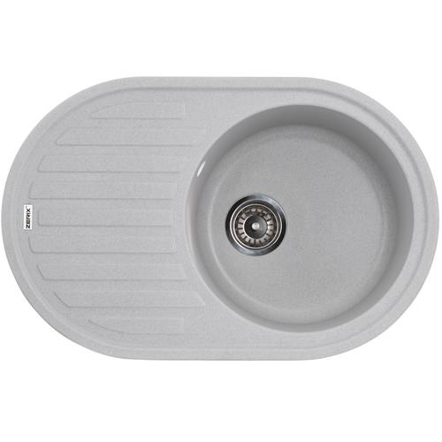 ZERIX ZS-7750R-09 Мийка гранітна 760*500мм. (сіра)