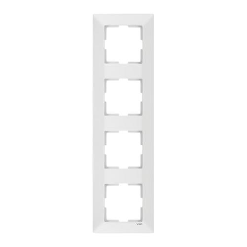 VIKO MERIDIAN Рамка вертикальна 4-а (біла) 90979024-WH