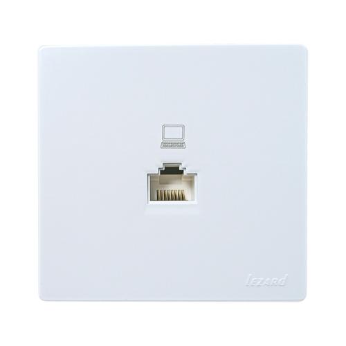 Lezard LETO Розетка зовнішня комп'ютерна RJ45 5e (біла) 752-0200-139