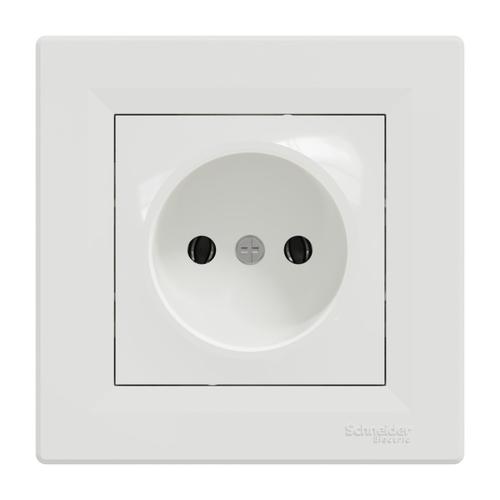 Schneider ASFORA Розетка 1-а б/з (біла) EPH3000121