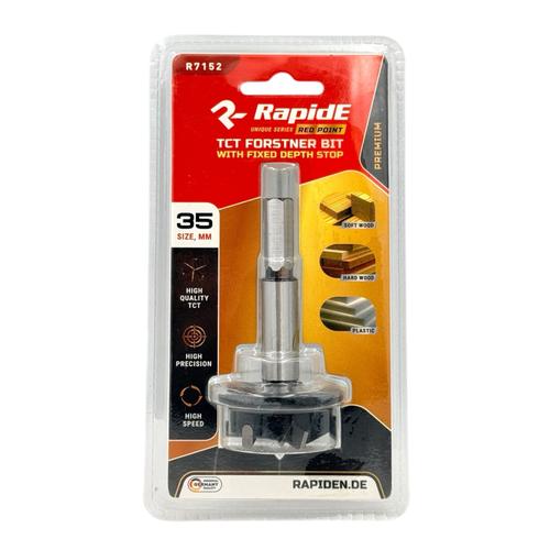 RAPIDE Red Point Фреза Форстнера 35мм. з фіксованим обмежувачем R7152 RAHФ-00003243