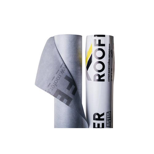 Roofer RS115 Супердифузійна мембрана 100г./м2, 1.6*70м.кв. (сіра)