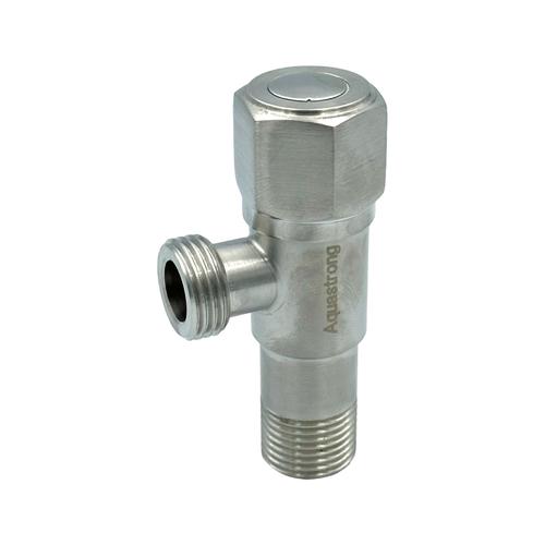 AQUASTRONG R5 Кран кутовий приладовий нерж. 1/2х 1/2 R506