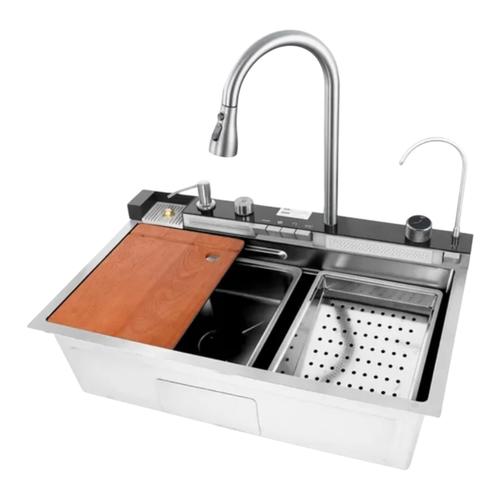 MIXXUS MH7546-SET-06.SUS304 DECOR Кухонна мийка багатофункціональна 750*460*215мм. (з PVD  покриттям)