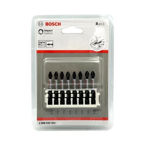 BOSCH Біта PZ2 50мм. Impact Control TicTac (уп./8шт.) 2608522331