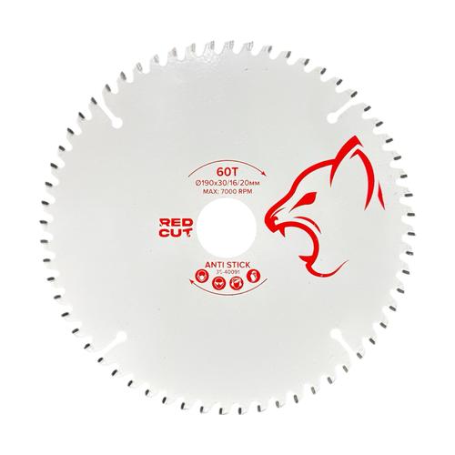 RED CUT Диск пильный по дереву 195*30мм. + адаптер 16/20мм. (60зуб.) 35-40091